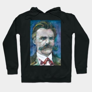 FRIEDRICH NIETZSCHE watercolor portrait.5 Hoodie